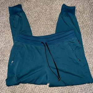 Greys Anatomy Spandex Stretch Caribbean Blue Joggers